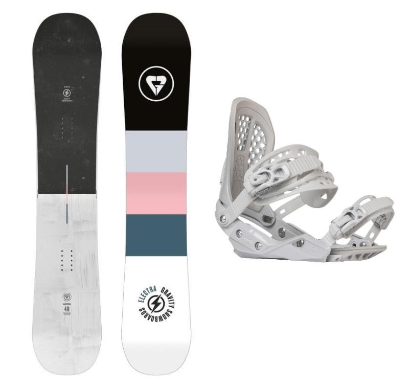 Gravity Electra 23/24 dámský snowboard + Gravity G2 Lady white vázání + sleva 500