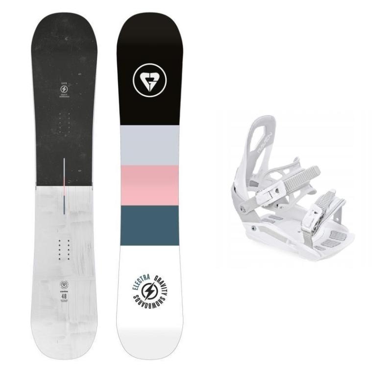 Gravity Electra 23/24 dámský snowboard + Raven S230 White vázání Gravity