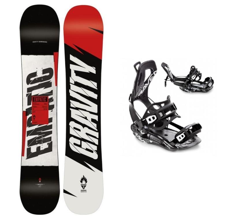 Gravity Empatic snowboard + Raven FT360 black vázání Gravity