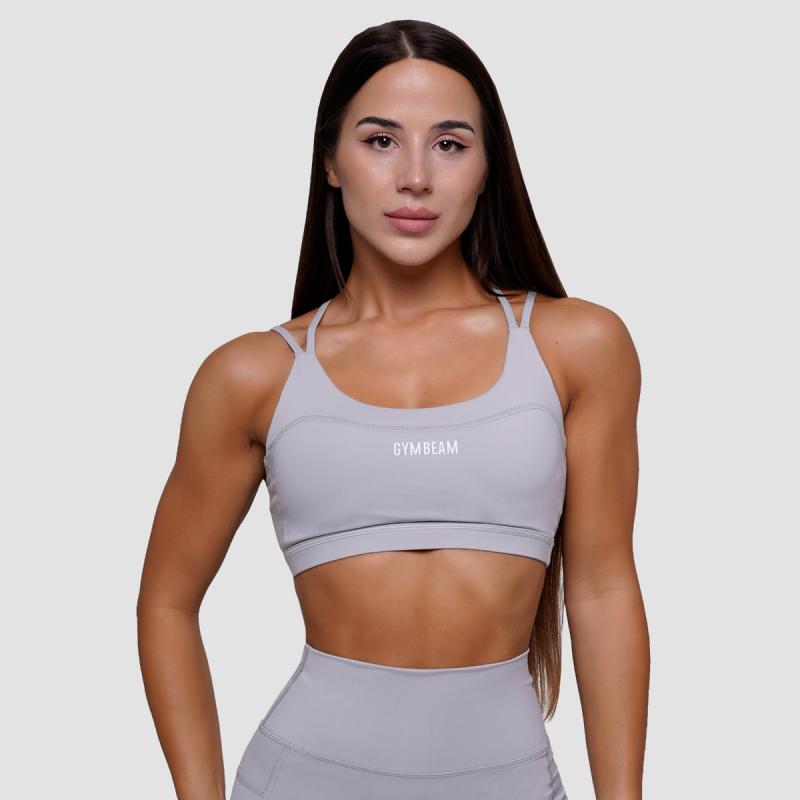 GymBeam Sportovní podprsenka FIT Mist Grey GymBeam