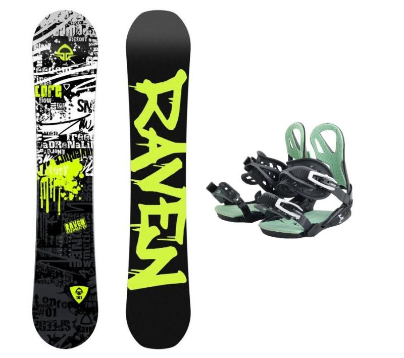 Raven Core Junior CAP dětský snowboard + Beany Teen vázání Raven