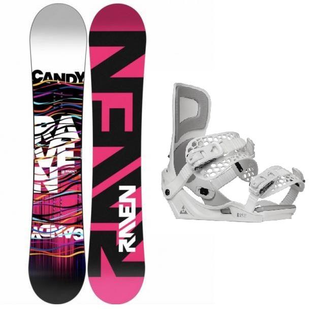 Raven Candy dámský snowboard + Gravity Rise white vázání Raven