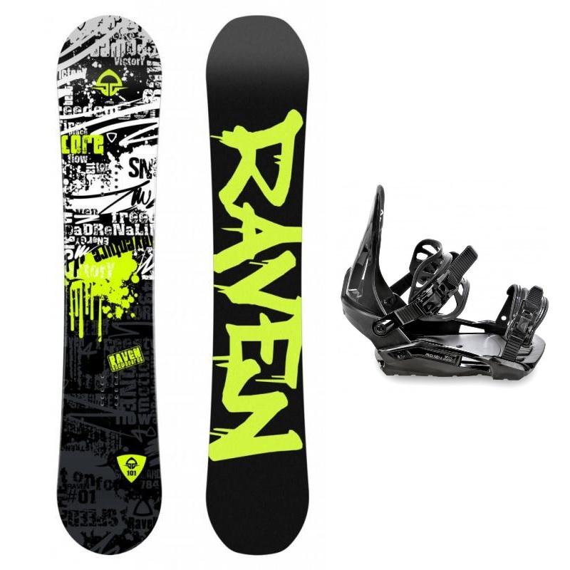 Raven Core Junior mini dětský snowboard + Raven S230 Black vázání Raven