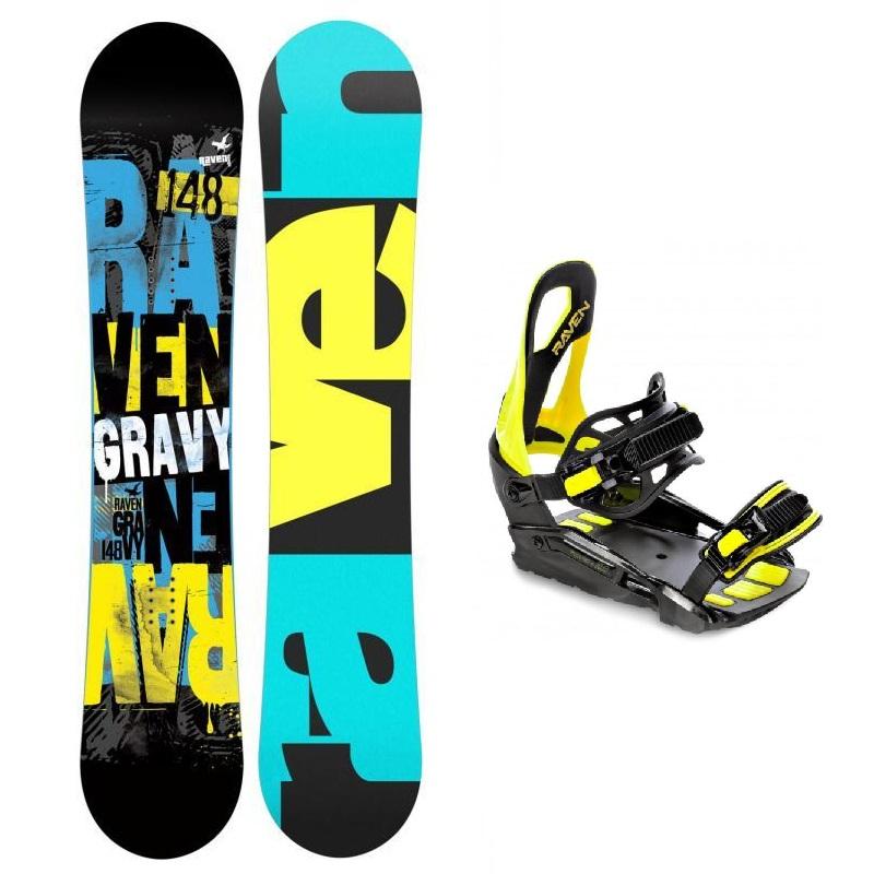 Raven Gravy junior snowboard + Raven S230 lime vázání Raven