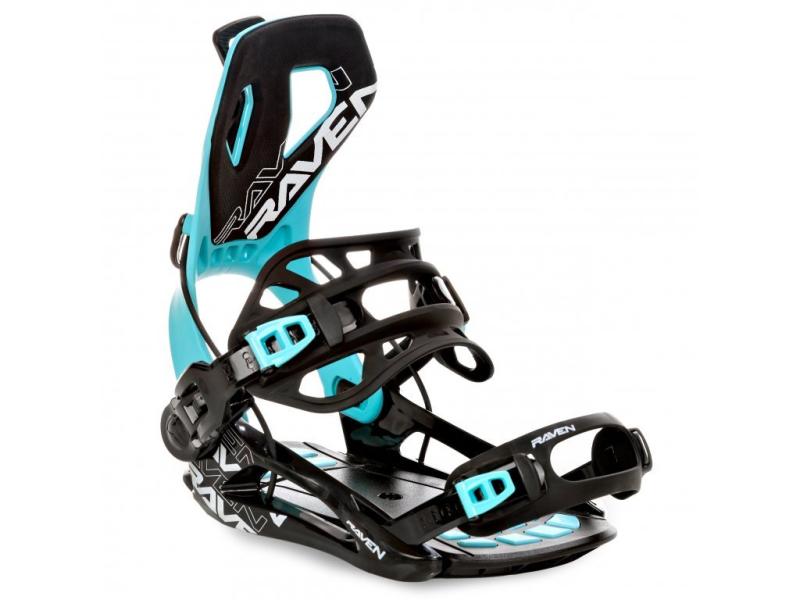 Raven RAGE Fastec FT360 black/mint dámské snowboardové vázání Raven